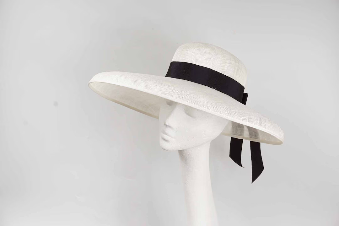 Ivory Wide Brim Hat, Kentucky Derby Hat, Royal Ascot Hat, Mother of the Bride Hat, Occasion Hat, ... | Etsy (US)