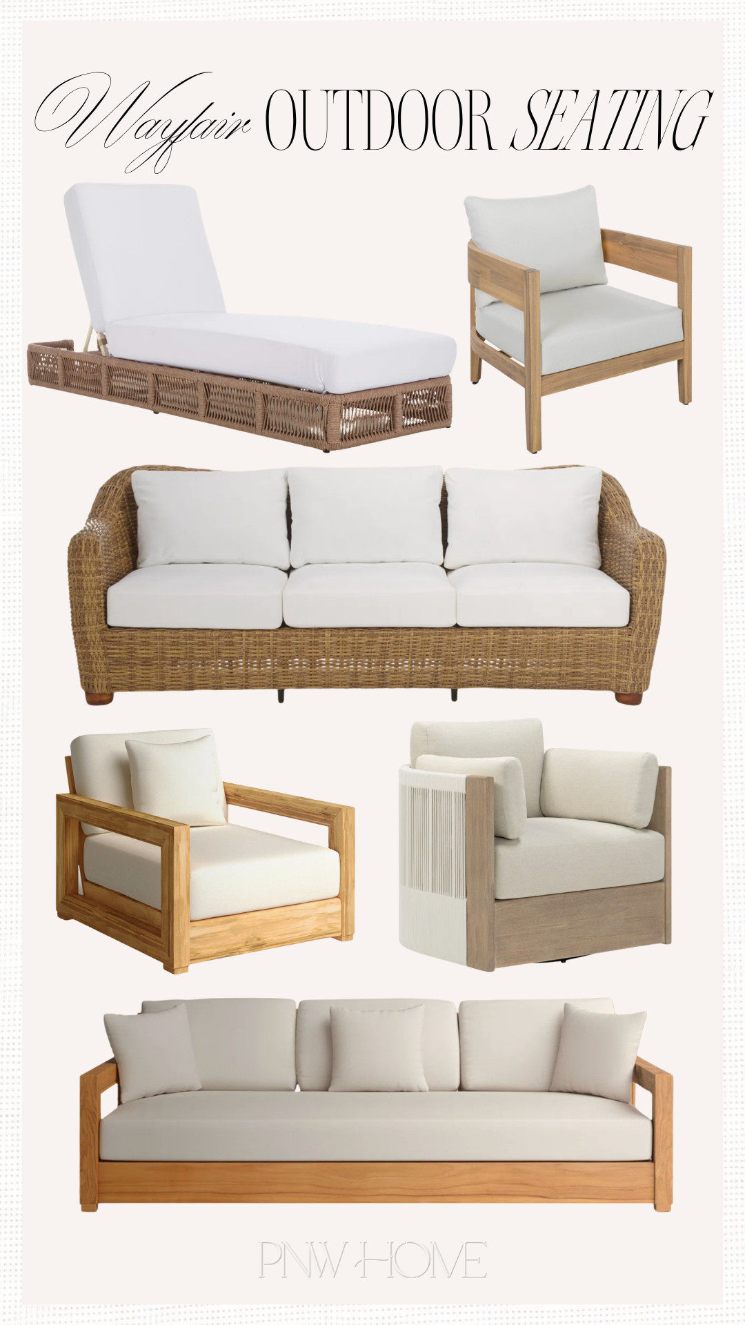 Wayfair outdoor furniture finds!

outdoor couch, patio couch, outdoor sofa, outdoor seating, patio chair, outdoor lounge chair, neutral patio furniture, wicker sofa, wicker couch 

 #LTKSeasonal #LTKHome #LTKSaleAlert