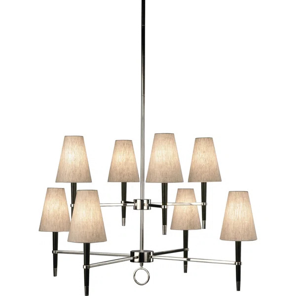Ventana 8 - Light Shaded Tiered Chandelier | Wayfair North America