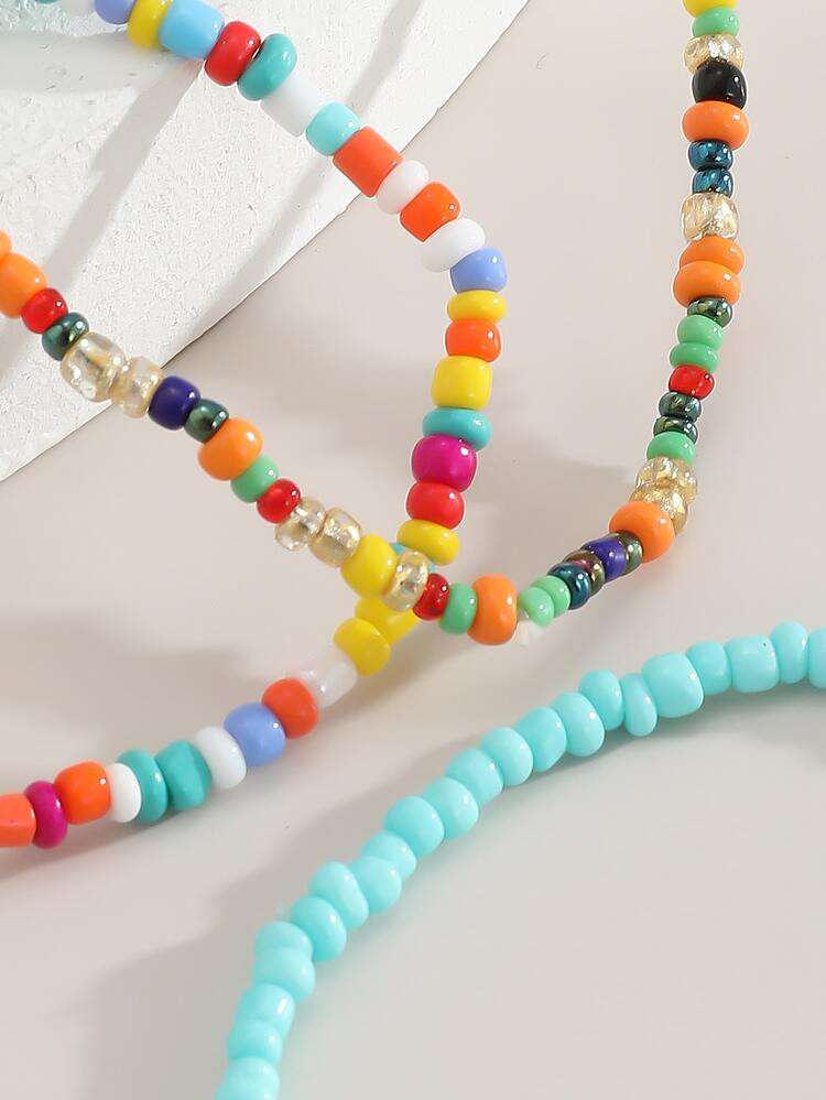 7pcs Beaded Bracelet | SHEIN