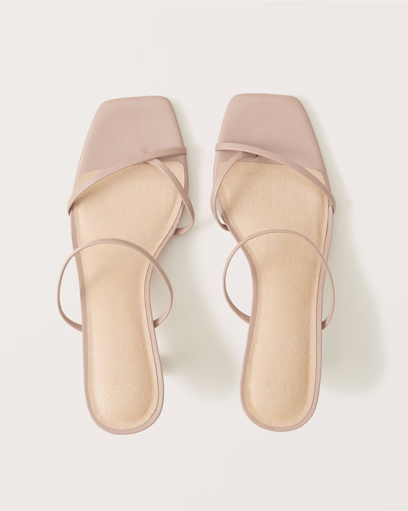 Amery Heeled Strappy Sandals | Abercrombie & Fitch (US)