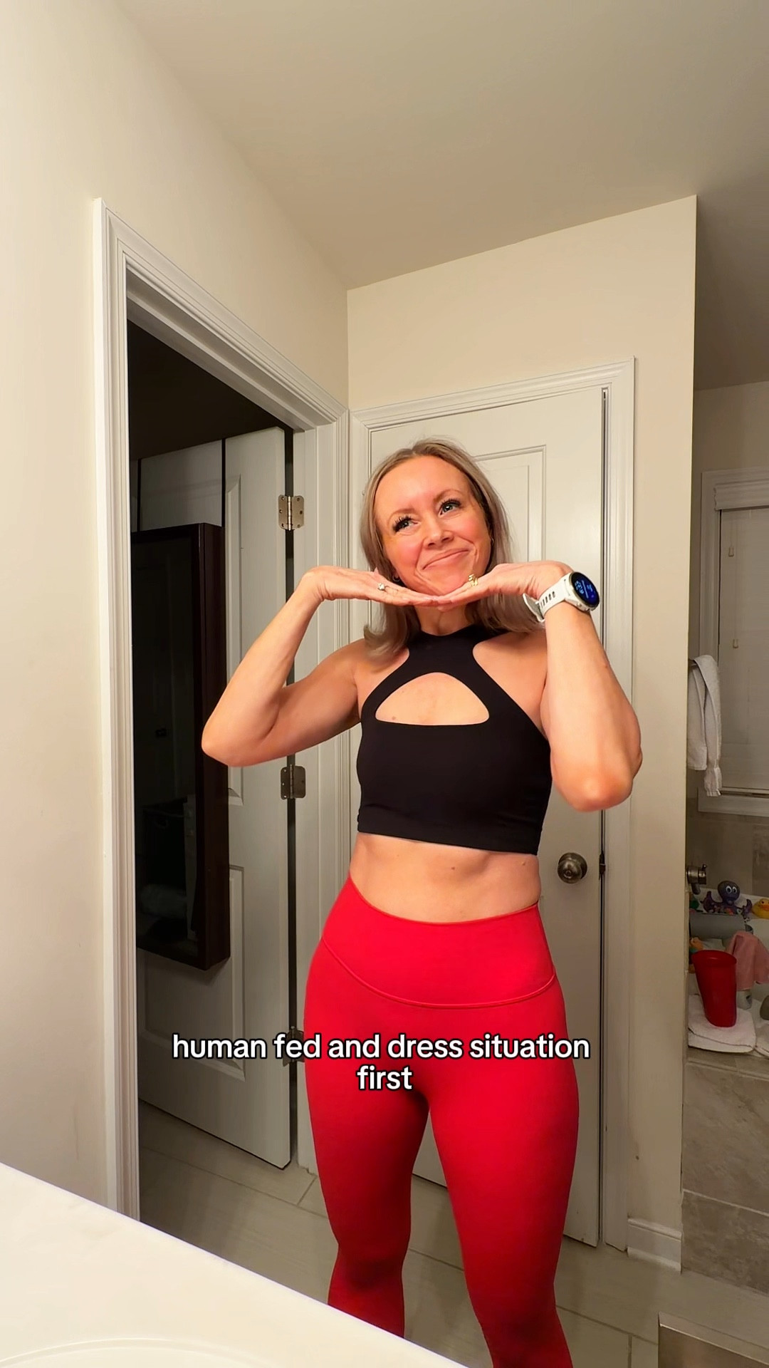 Running on 4 hours of sleep and pure determination over here ☕️💪

Week 3 of nighttime wake-ups (molars? regression? your guess is as good as mine) and this mama still showed up. Sometimes that means choosing sleep over the 5 AM alarm, and that’s okay.

The essentials that got me through today:
✔️ Leggings that go from breakfast chaos to home workouts
✔️ The sports bra doing the heavy lifting (literally)
✔️ My go-to breakfast staples that require zero brain power
✔️ Comfy WFH setup because toddler has decided I’m not allowed out of her sight

Linking all the mom-life MVPs that help me survive these phases. Because if we’re doing this on minimal sleep, we might as well be comfortable doing it.

#LTKmomlife #LTKvlog #LTKmorningroutine