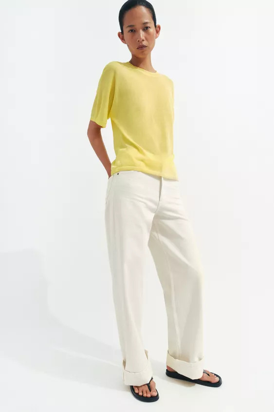 ZW COLLECTION MID-RISE BAGGY JEANS | Zara US