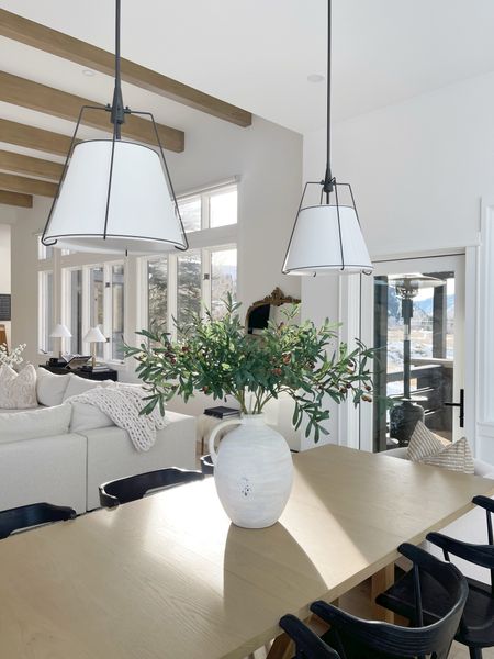 HOME \ dining room details with a touch of faux olive branches🌿

Table
Chairs
Pendant lights
Amazon decor 

#LTKfindsunder50 #LTKhome