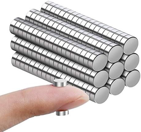 Fridge Magnets，6x2mm 100PCS, Refrigerator Magnets，Round Ferrite Magnets for Office, Hobbies, ... | Amazon (US)