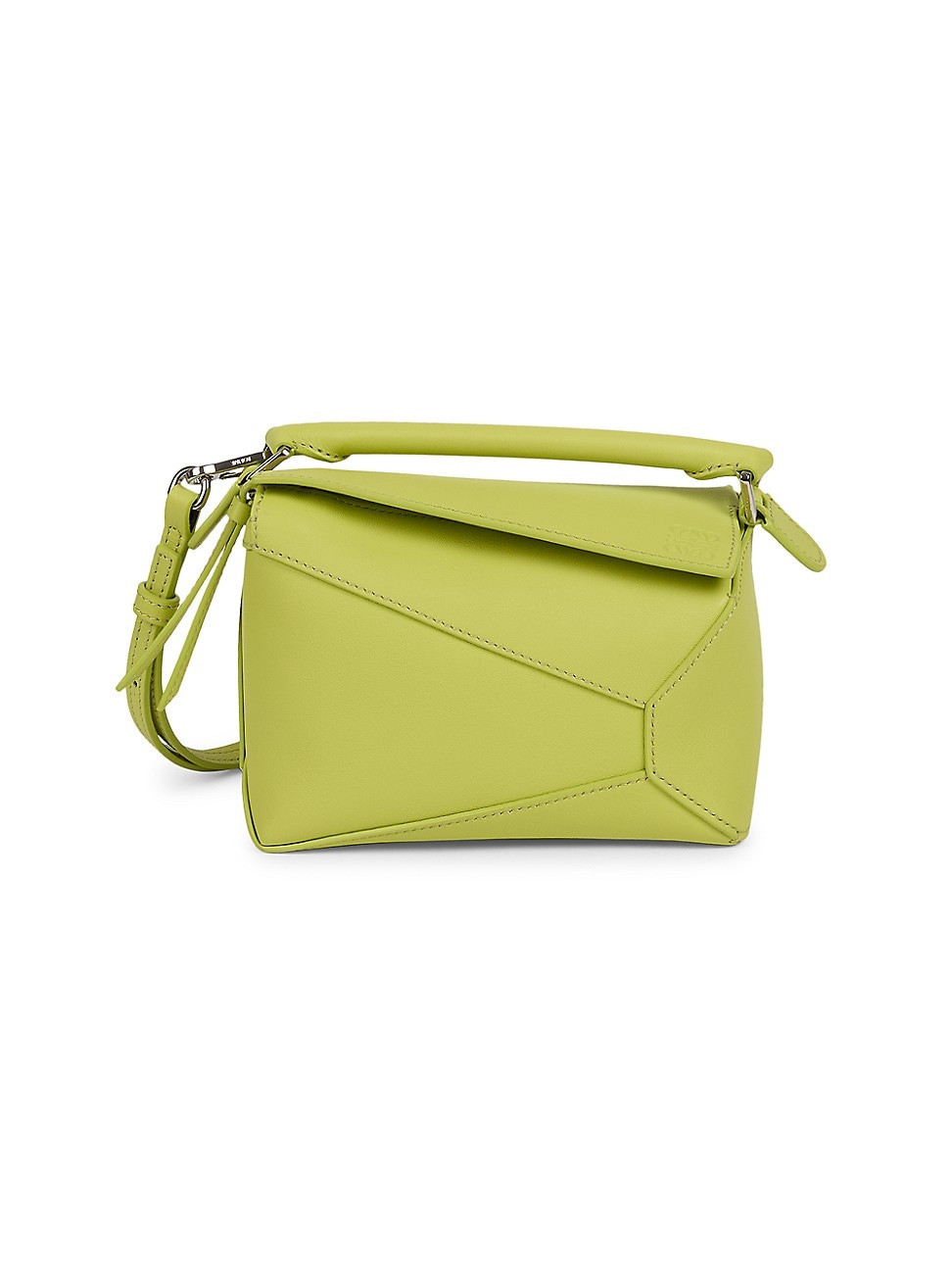 Women's Mini Puzzle Edge Leather Shoulder Bag - Anise | Saks Fifth Avenue