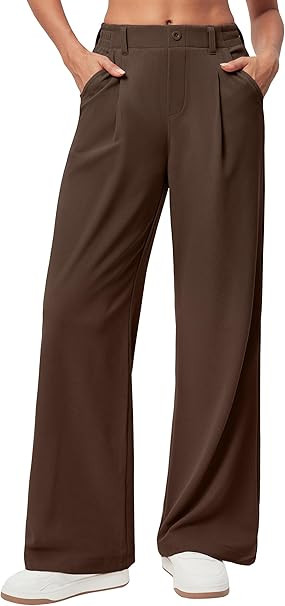 Ewedoos Wide Leg Pants Woman Stretchy Work Dress Pants Women Trendy 2026 Business Casual Outfits ... | Amazon (US)