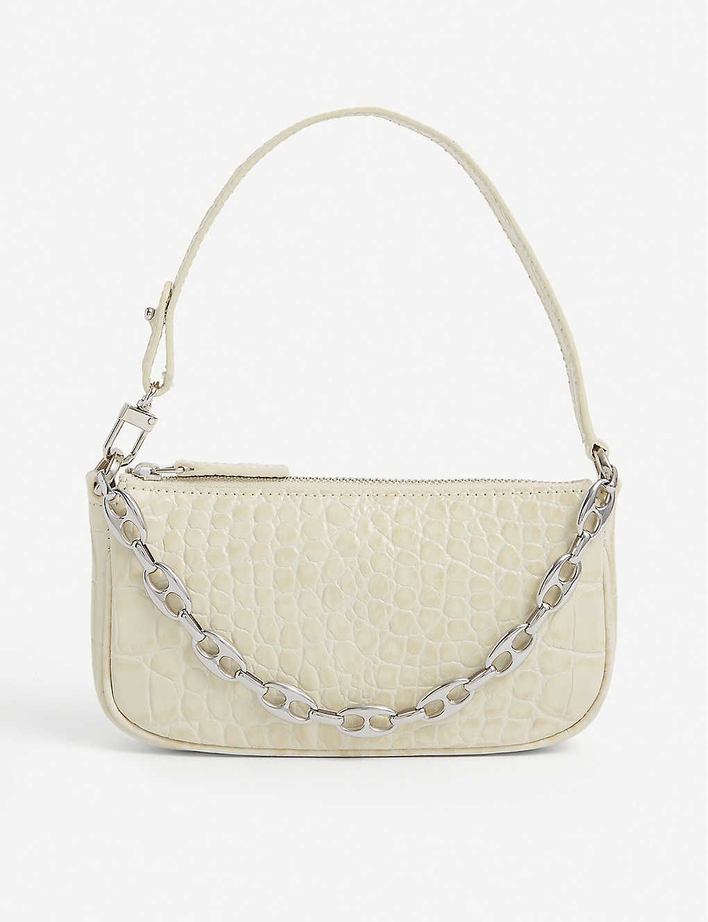 Mini Rachel croc-embossed leather shoulder bag | Selfridges