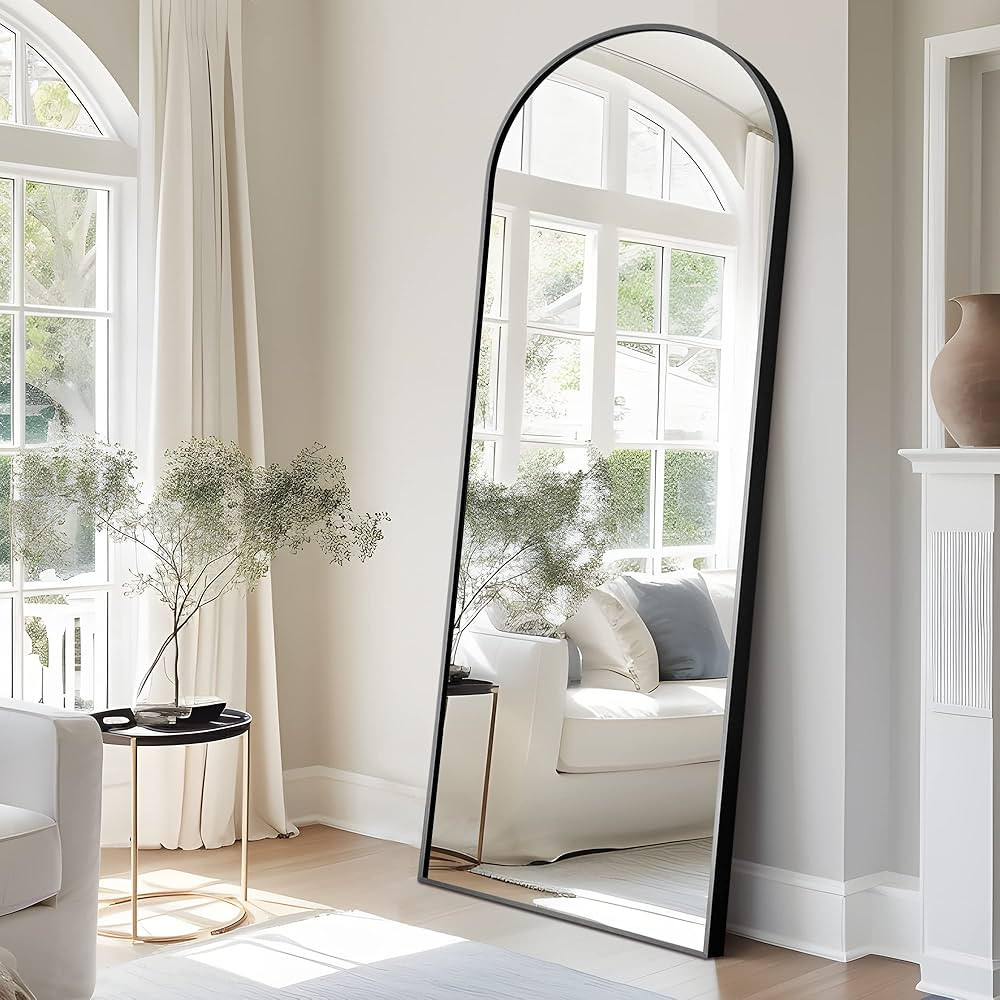 Black Arched Full Length Mirror | Amazon (US)