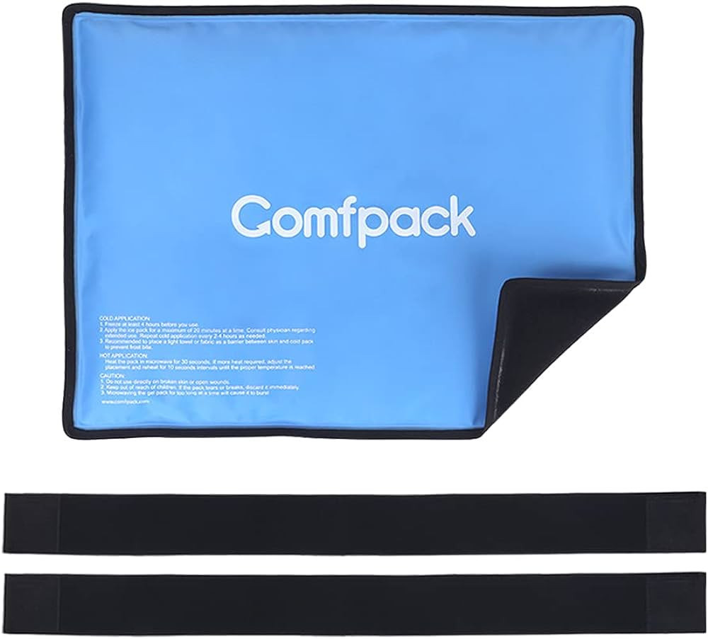 Comfpack Large Ice Pack for Injuries Reusable, Hot Cold Therapy Flexible Cold Pack for Sports Inj... | Amazon (US)