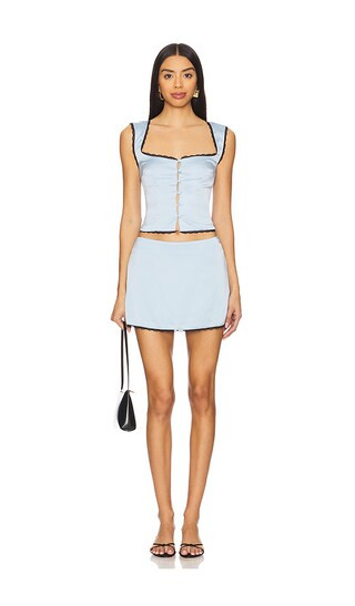 Rory Skirt Set in Blue | Revolve Clothing (Global)