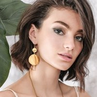 statement Gold Dangling Earrings, Dangle Chandelier Clip-On Drop Earrings | Etsy (US)