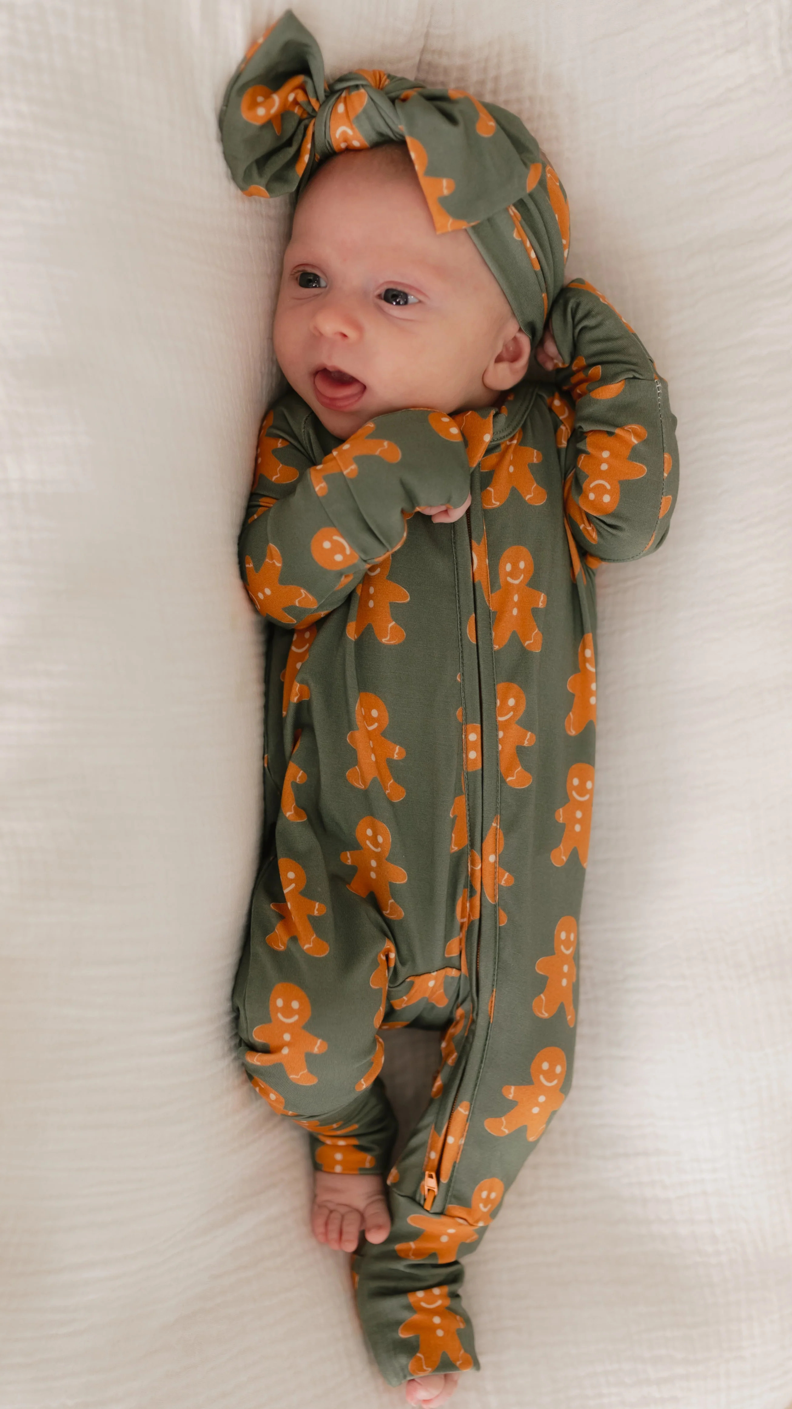 Infant Romper in Gingerbreads | Silks Design