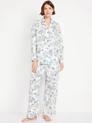 Poplin Pajama Pant Set | Old Navy (US)