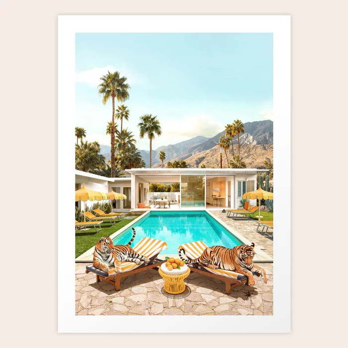 Tigers Glamour Art Print | Society6