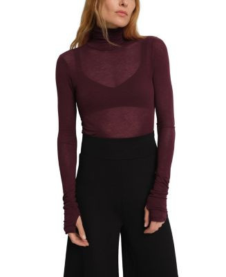 Eloise Sheer Turtleneck Top | Bloomingdale's (US)