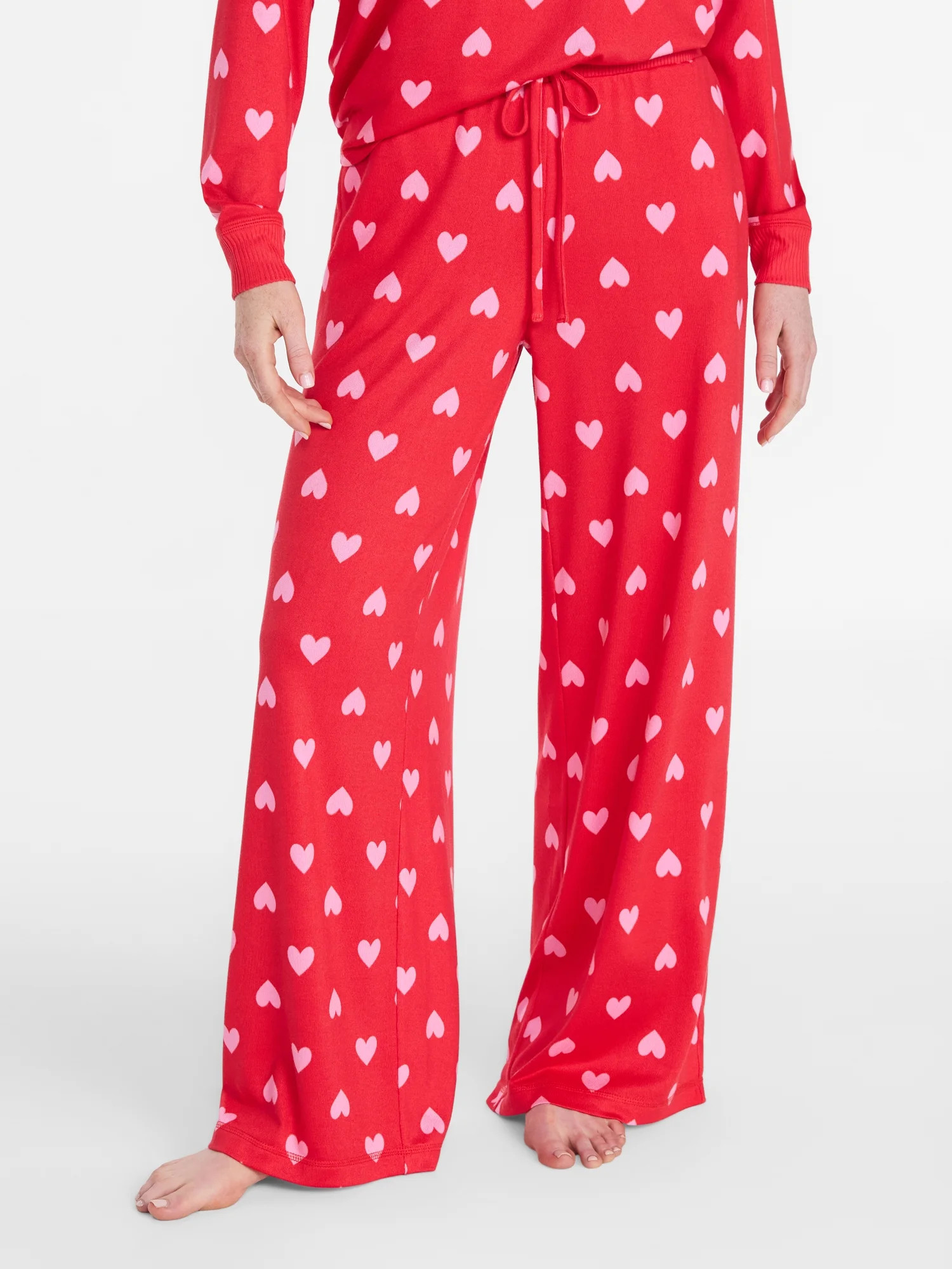 Joyspun Women's Cozy Lounge Collection Hacci Knit Sleep Pants, 29.5'' Inseam, Sizes XS-3X | Walmart (US)