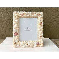 Seashell Picture Frame 8x10 Handmade Coastal Decor | Etsy (US)