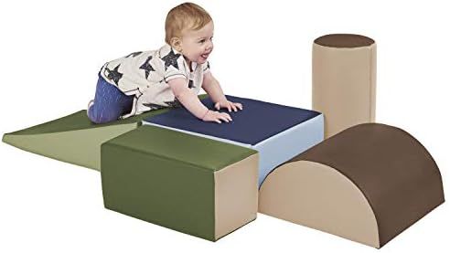 ECR4Kids ELR-12683F-ET SoftZone Climb and Crawl Activity Play Set, Lightweight Foam Shapes for Cl... | Amazon (US)