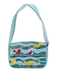Swimmers With Beach Ball Beaded Handmade Shoulder Bag | TJ Maxx