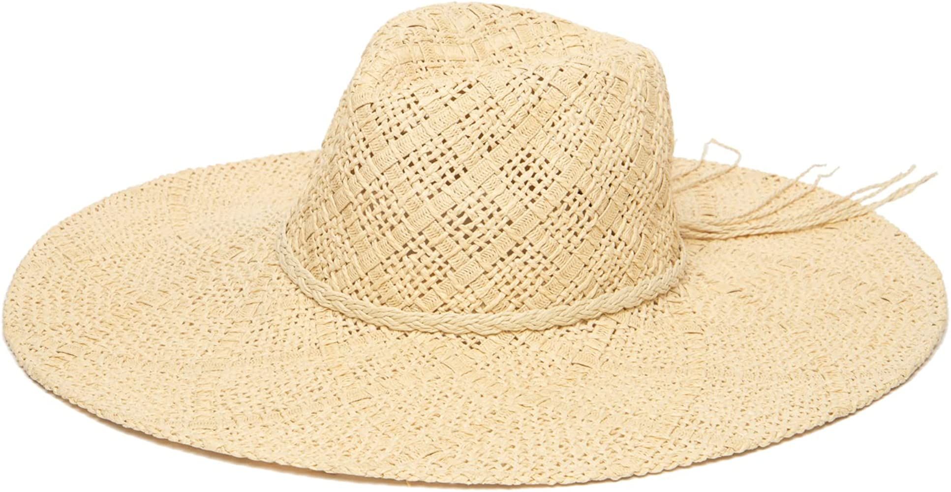 San Diego Hat Company Women's Wide Brim Sun Hat Fedora with Woven Pattern | Amazon (US)