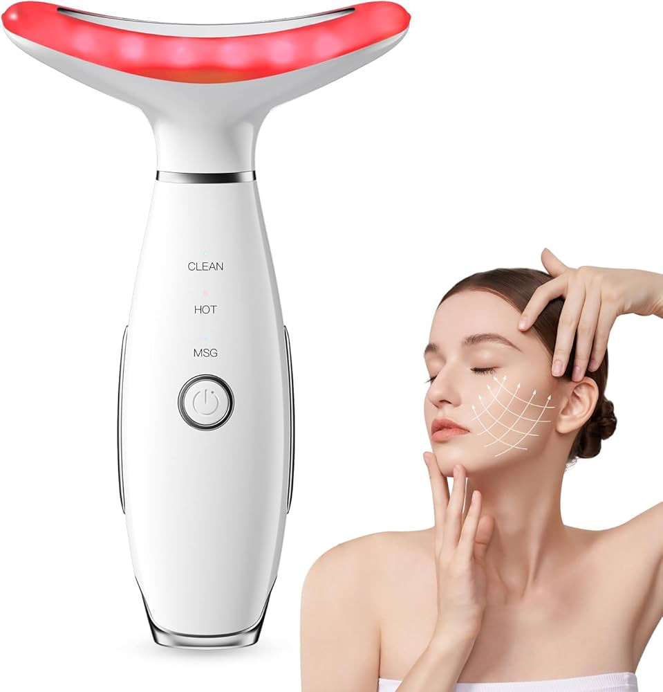 Neck Face Massager, 3-in-1 Portable Facial Massager, Face Sculpting Tool, at-Home Face Device for... | Amazon (US)
