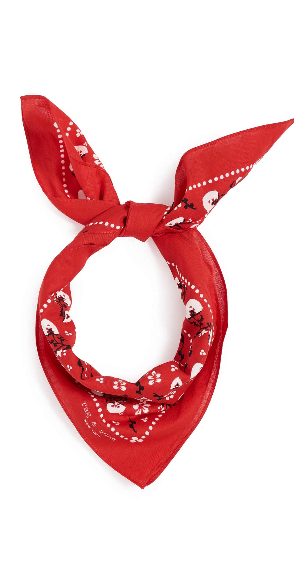rag & bone Floral Western Bandana Scarf Red One Size | Shopbop