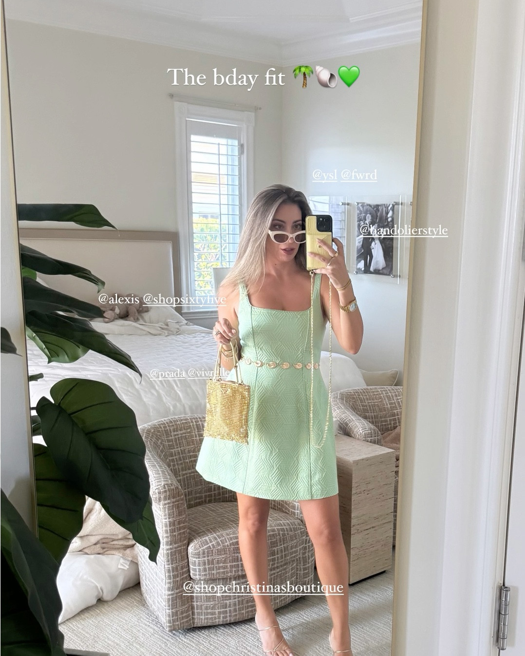 Recently celebrated my birthday & wore this little green 'Bijoux Dress' from Alexis! 💚 Paired with a Prada bag & Saint Laurent sunnies.


Revolve
FRWD
Prada
Saint Laurent
Birthday Dress 

 

#LTKSeasonal #LTKStyleTip #LTKParties