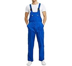 TOPTIE Men's Bib Overall Mid-Weight Coverall Big and Tall with Tool Pockets, Workwear Apparel | Amazon (US)