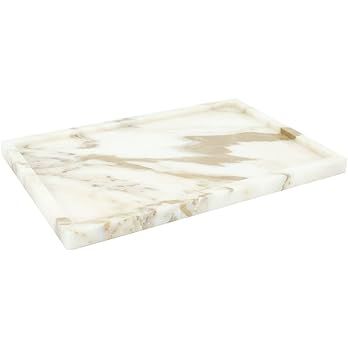 100% Natural Marble Serving Tray Luxury Calaccata Viola Marble Storage Tray for Home Decor Stone ... | Amazon (US)