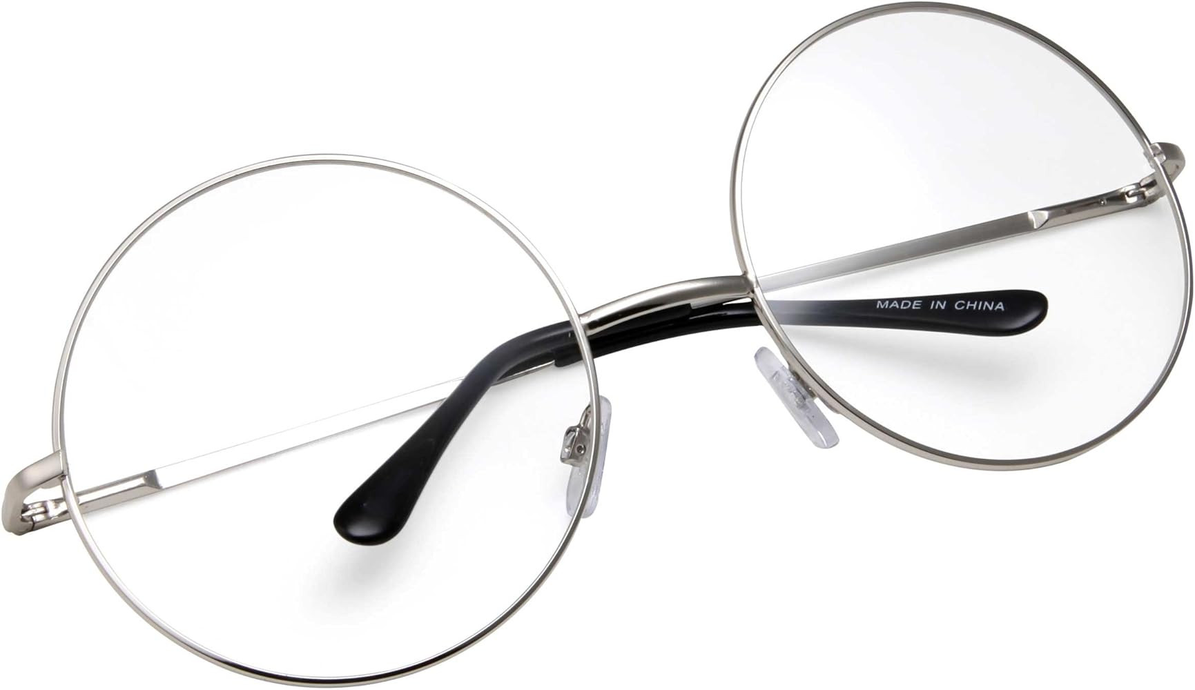 grinderPUNCH - Non-Prescription Round Circle Frame Clear Lens Glasses | Amazon (US)