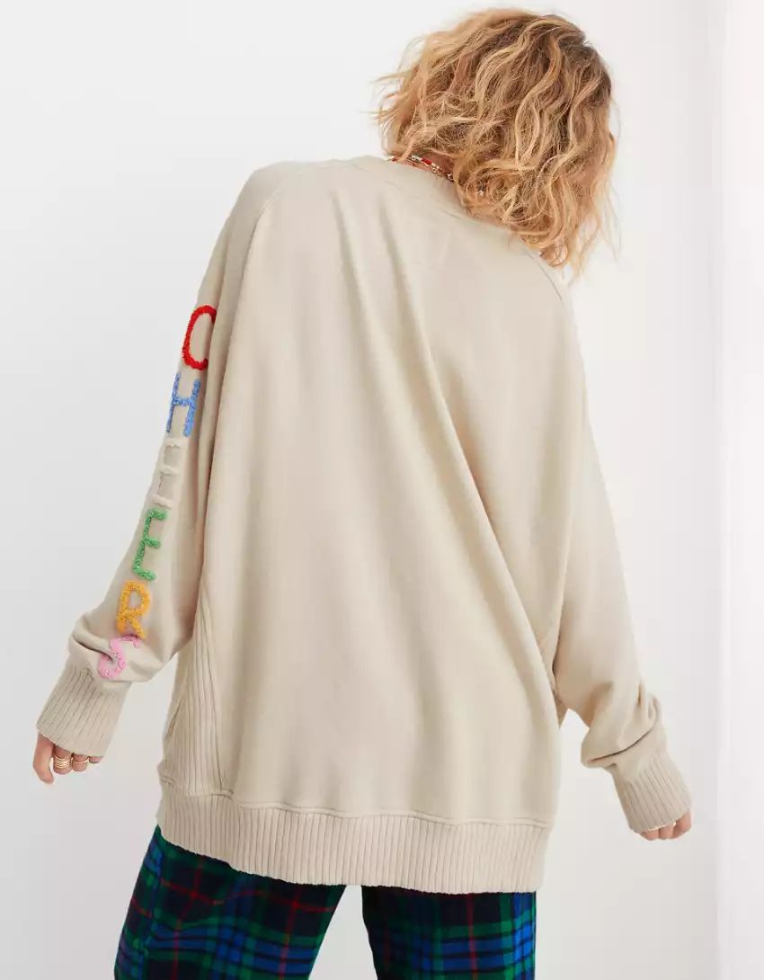 Aerie Down-To-Earth Crew Sweatshirt | Aerie