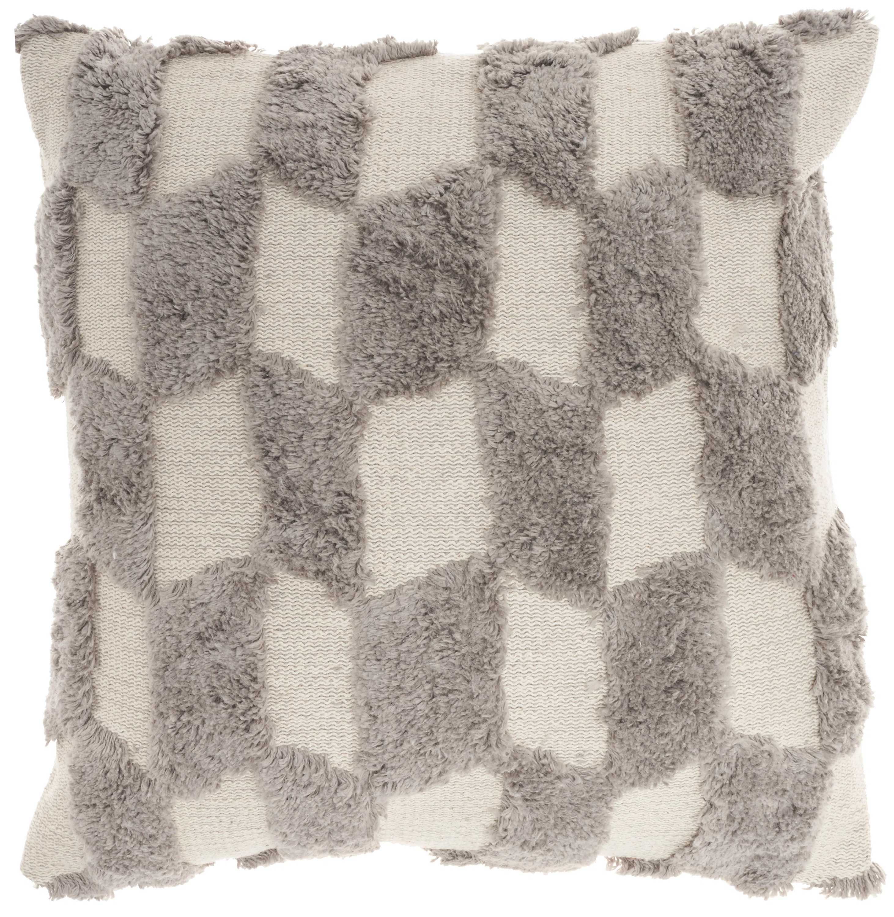 Geometric Cotton Blend Reversible Throw Pillow | Wayfair North America