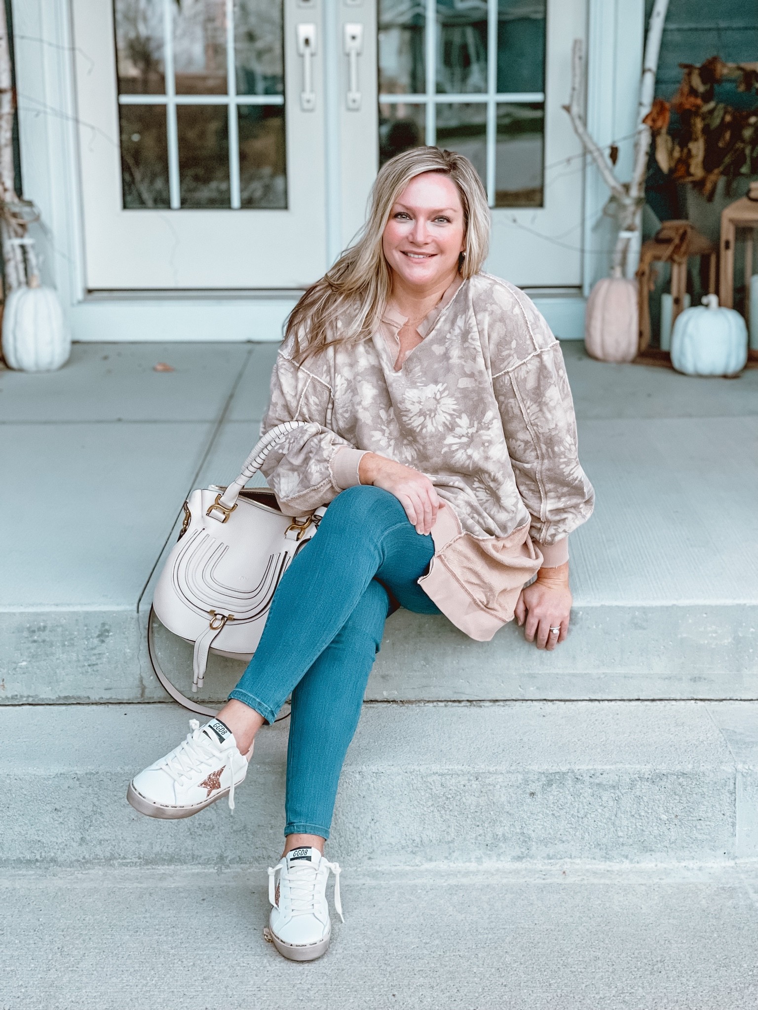 FP Pullover 4.9 stars ⭐️⭐️⭐️⭐️⭐️.  Runs very large…I sized down from a large to a small.  Add some neutral GG’s for an easy, comfortable look 🙌🏻.  

#LTKshoecrush #LTKitbag #LTKstyletip