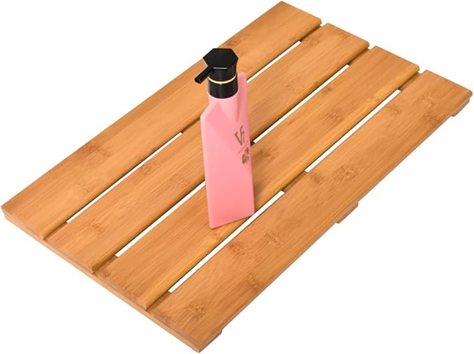 YITIHOME Luxury Bamboo Spa Mat Wood Shower Mat Bamboo Bath Mat for Bathroom Bamboo Non Slip Showe... | Amazon (US)
