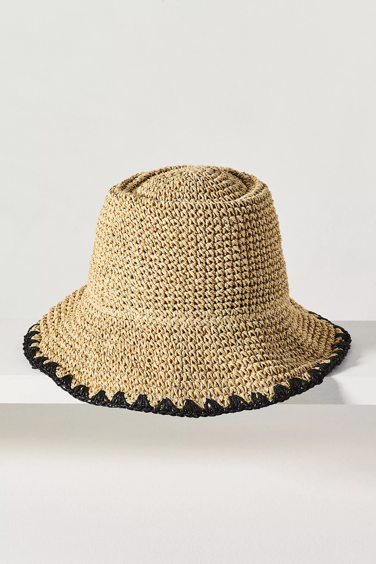 Wyeth Straw Whipstitch Bucket Hat | Anthropologie (US)