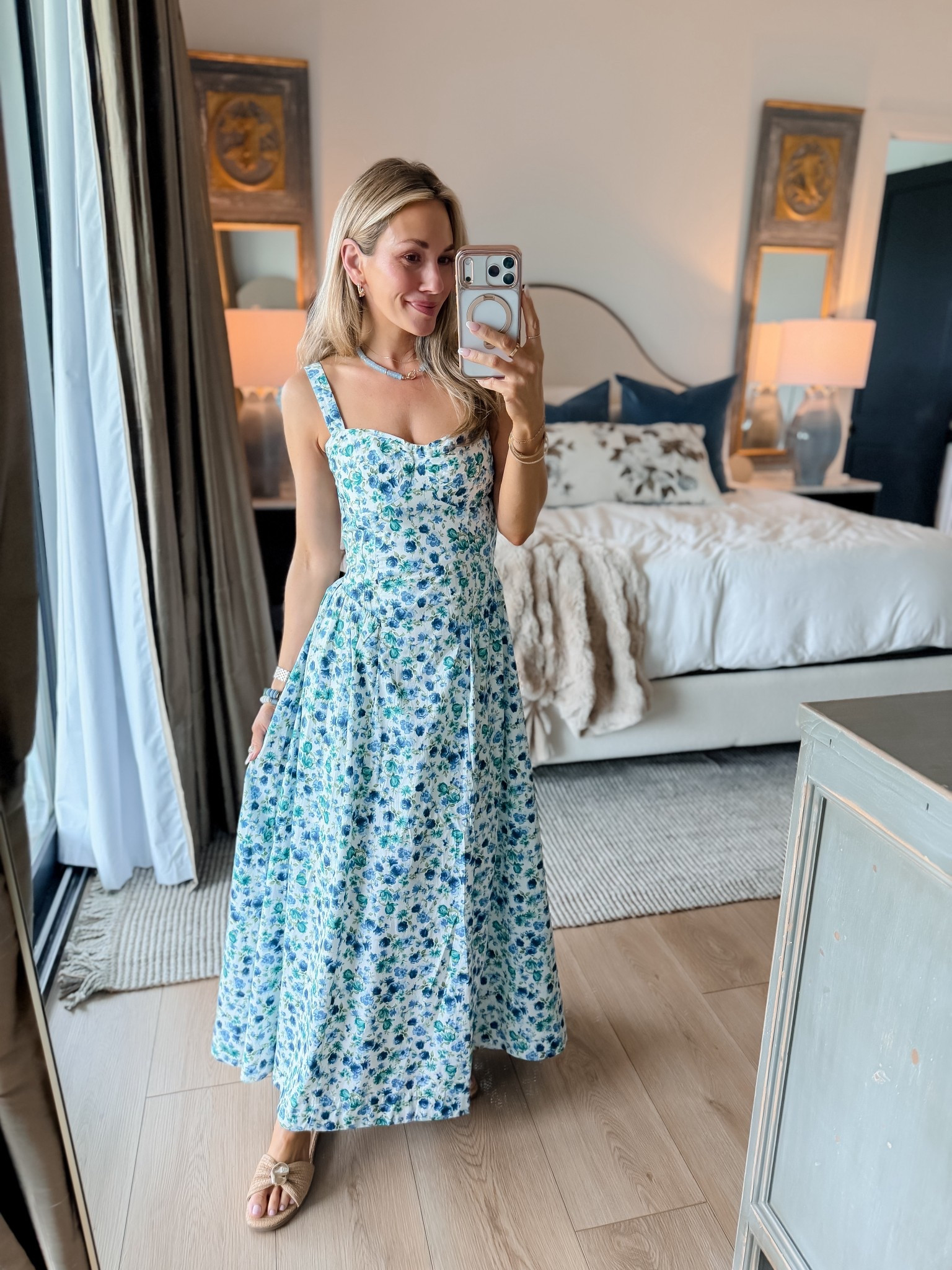 Prettiest spring dress! This one has a built in bra and is so comfy! Wearing my true size xs regular! Perfect for spring events, bay shower, luncheon, brunch, church, etc! Extra 20% off when you spent $125 in the Abercrombie App with code AF20

#LTKPetite #LTKSaleAlert #LTKootd