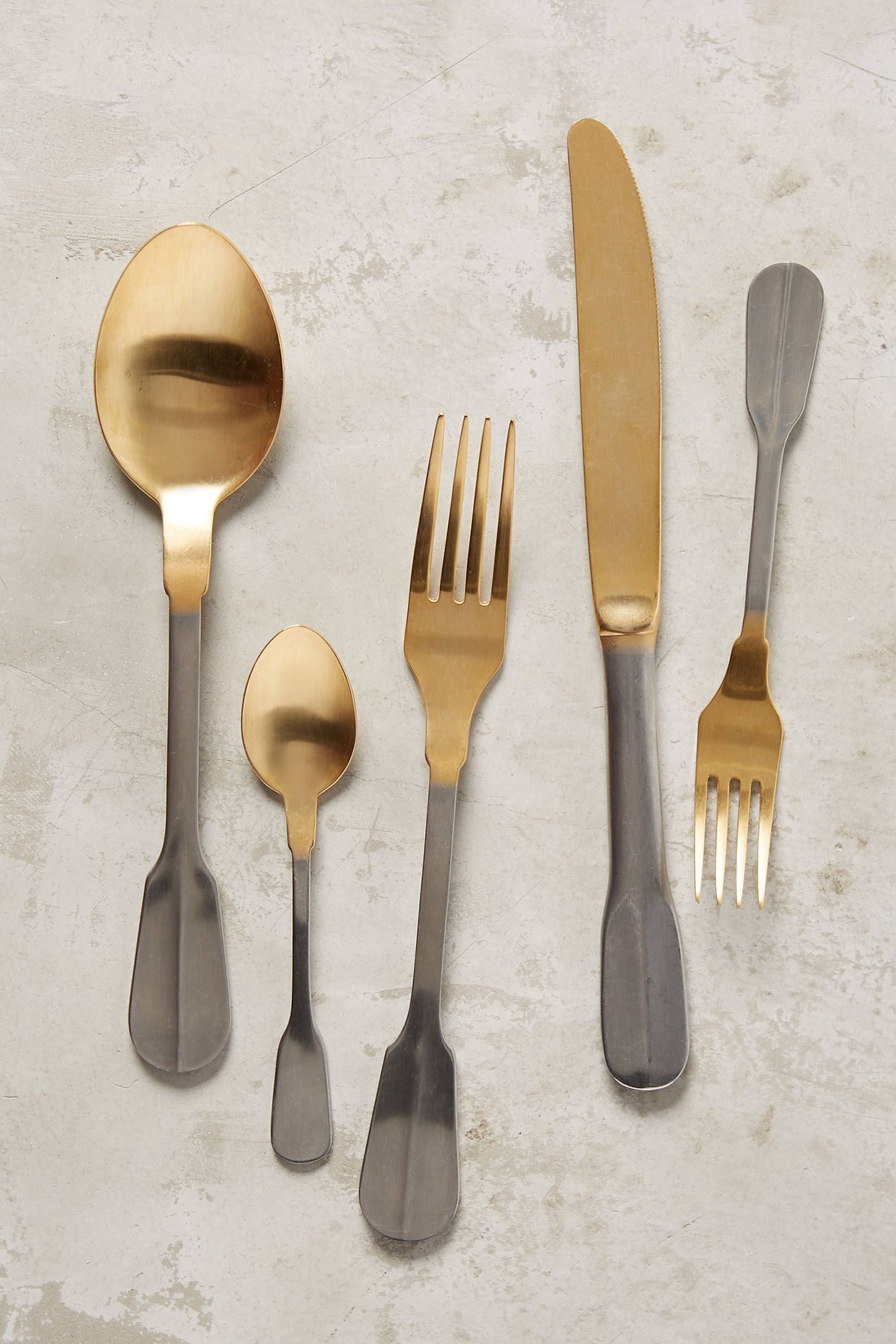 Gold-Tipped Cutlery | Anthropologie (UK)