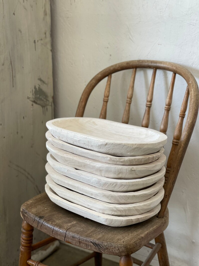 Large Wood TrayWhite Wood Bread BowlRound Dough BowlOld | Etsy | Etsy (US)
