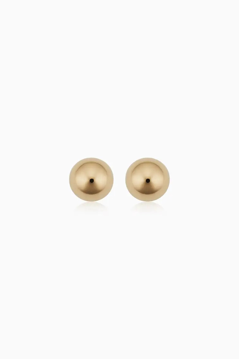 Oradina 14K Yellow Gold Have A Ball Stud Earrings (Women) | Nordstrom | Nordstrom