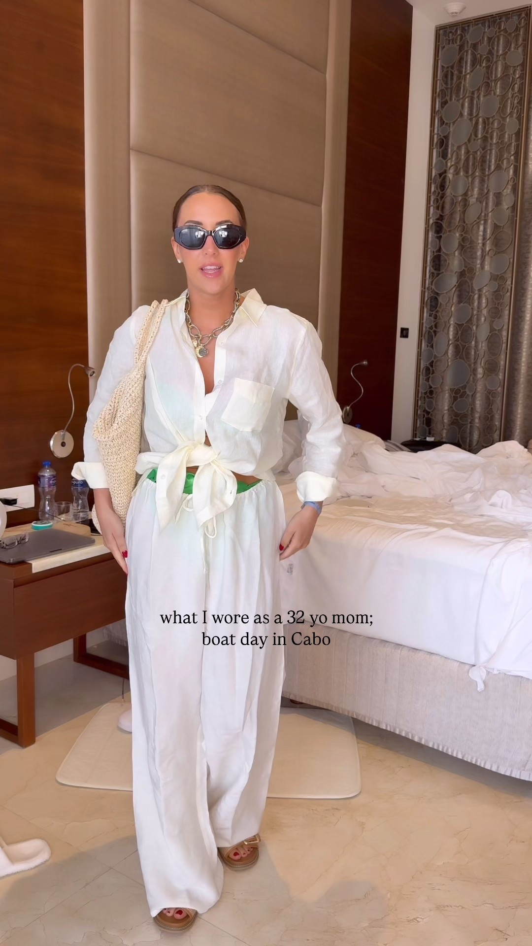 Day 5 in Cabo and we went out for a boat day 🚤 Here’s everything that went into the look!

Swimsuit top: XL
Swimsuit bottoms: L

Cover up top: M
Bottoms: L (too big)


#LTKSwim #LTKStyleTip #LTKTravel