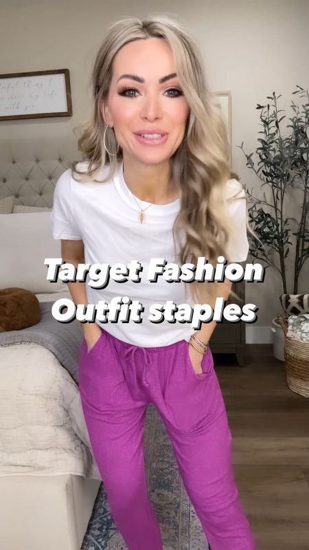 Target fashion outfit staples 
White tee size small
Joggers size small
Pull on shorts size xsmall
Striped tee size medium 
Amazon jeans size 26
Grey boxy tee size small


#LTKSeasonal #LTKFind #LTKunder50
