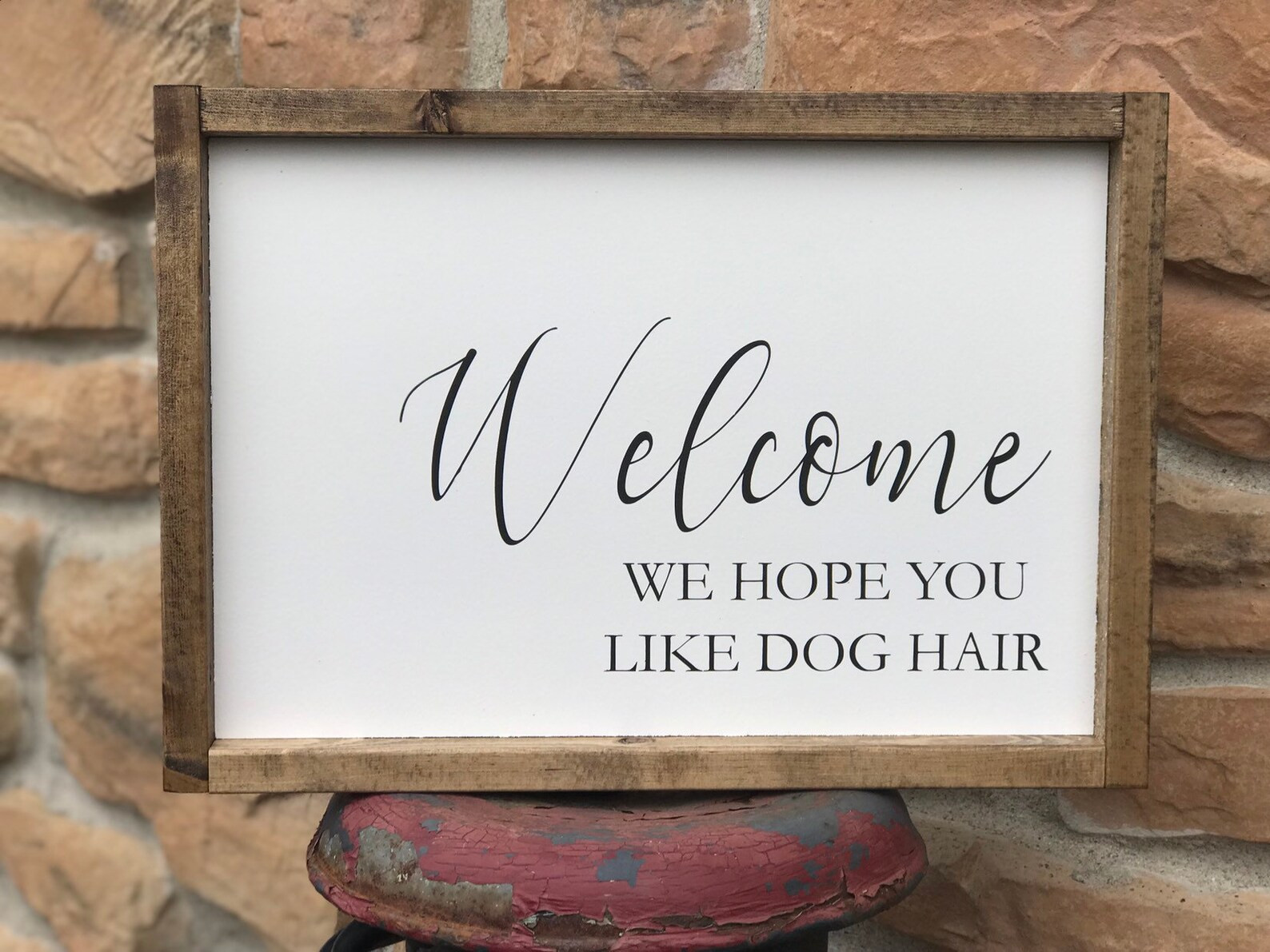 Welcome Dog Sign, Welcome We Hope You Like Dog Hair, We Hope You Like Dog Hair Sign, Dog Sign, Do... | Etsy (US)