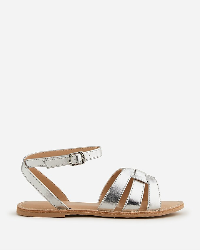 Girls' basketweave sandals | J. Crew US