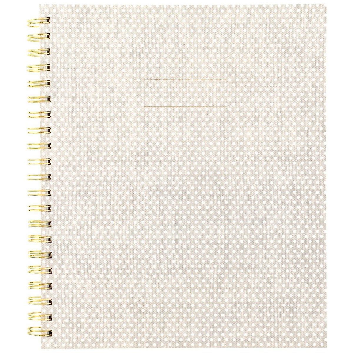 Sugar Paper Essentials 100pg Ruled Notebook 11"x9.625" Spiral White Dot | Target