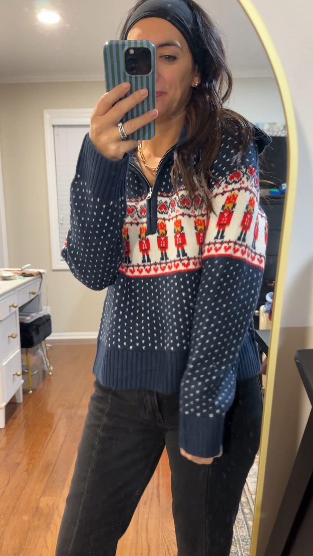 Here’s another cute sweater! Loving these head bands too!

#LTKHoliday #LTKOver40 #LTKSaleAlert