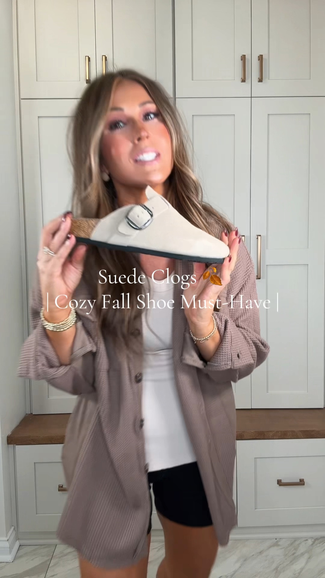 Suede Clogs 🍂 | Cozy Fall Shoe Must-Have

The FITORY suede clogs are the shoe everyone’s grabbing this fall ✨ With a suede upper, cork sole, and adjustable strap, they’re the perfect mix of comfort and style. Whether you’re pairing them with wide-leg jeans, leggings, or cozy sets, these clogs bring that effortless, laid-back vibe.

✨ Why they’re trending:
	•	Comfy cork sole + supportive fit
	•	Adjustable strap for a secure feel
	•	Cozy suede material, perfect for fall
	•	Affordable alternative to designer styles 👏

Over 40K sold on TikTok Shop, these clogs are officially a fall essential you’ll want in every color.

	1.	FITORY suede clogs
	2.	Affordable fall shoes 2025
	3.	Cozy slip-on clogs women

#FallShoes #SuedeClogs #TikTokShopBlackFriday
#FallFreshness #TikTokShopFallDealsForYou @FITORY 

#LTKFallSale #LTKShoeCrush #LTKStyleTip