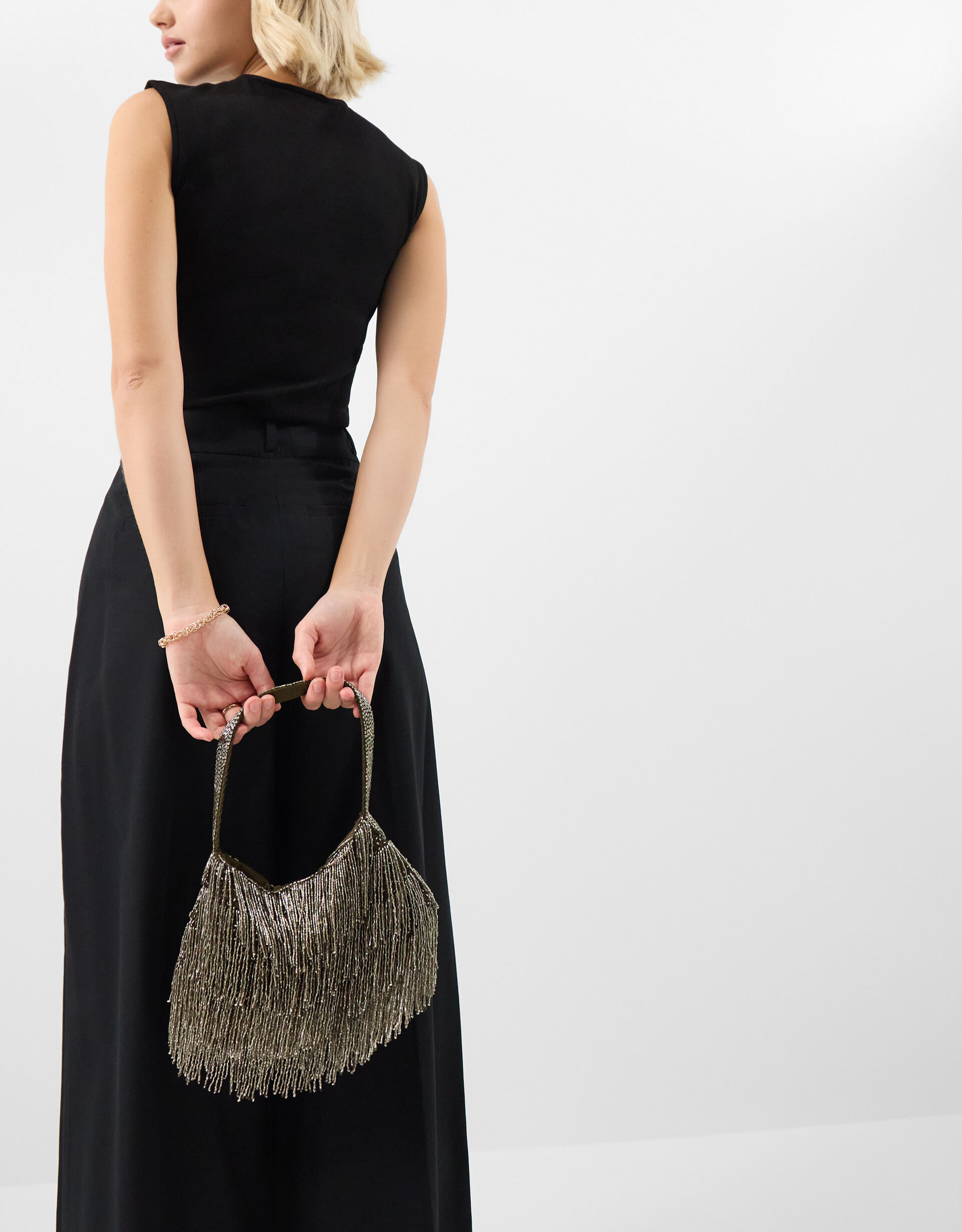 Beaded Fringe Handbag | Accessorize (Global)