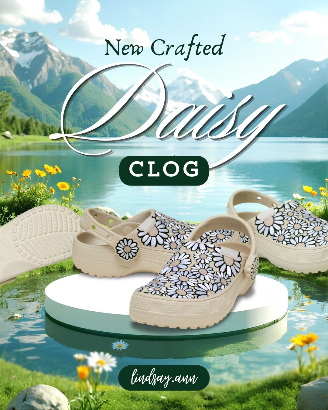 🤍 The floral daisy print on these clogs is SO cute for spring & summer 🌼