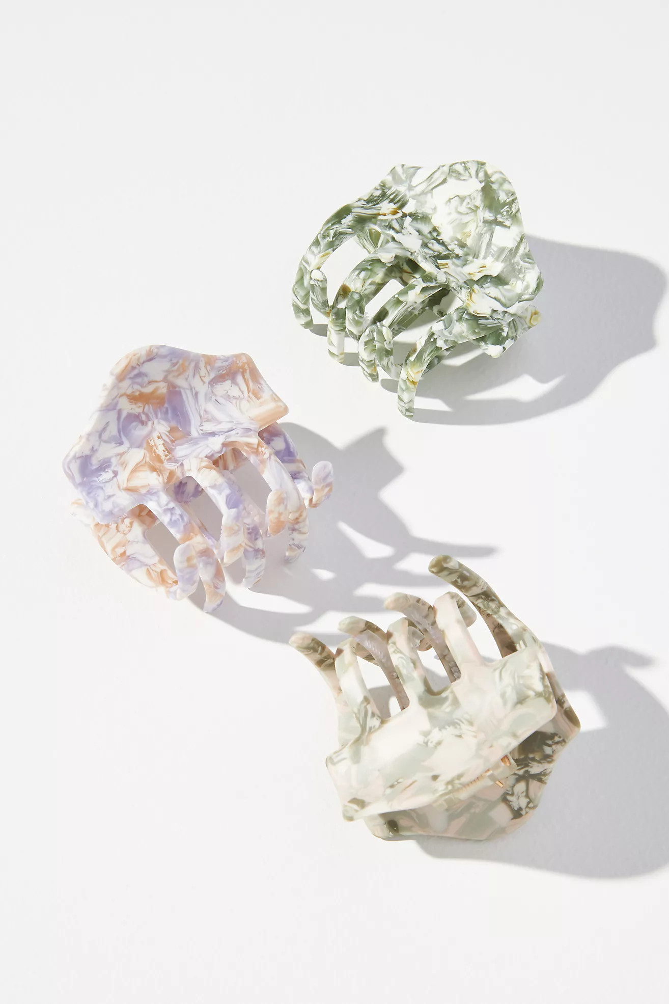 Scalloped Tortoise Hair Clip Set | Anthropologie (US)